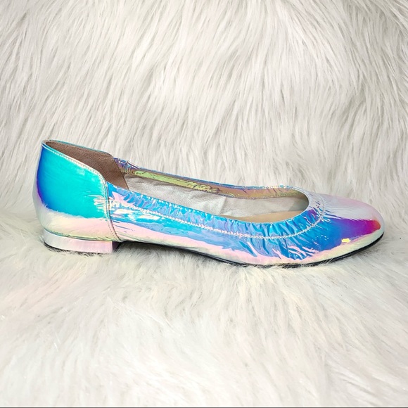 SOLD-Jon Josef Iridescent Crinkle Patent Flats {Spain} - Picture 5 of 10